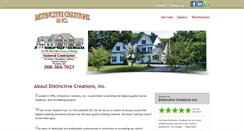 Desktop Screenshot of distinctivecreationsinc.com