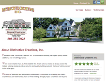Tablet Screenshot of distinctivecreationsinc.com
